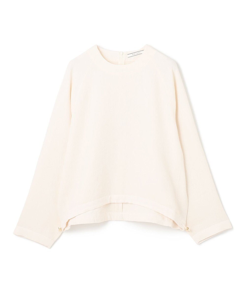 BEIGE， 【洗える】BROOM / スウェット風プルオーバードロストトップス 