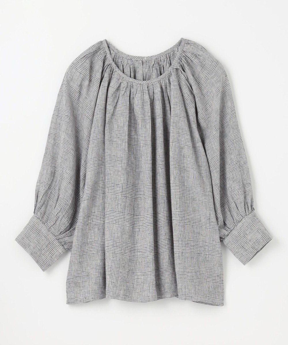 ANY 【手洗い可能】ヨーロピアンリネンギャザーブラウス 