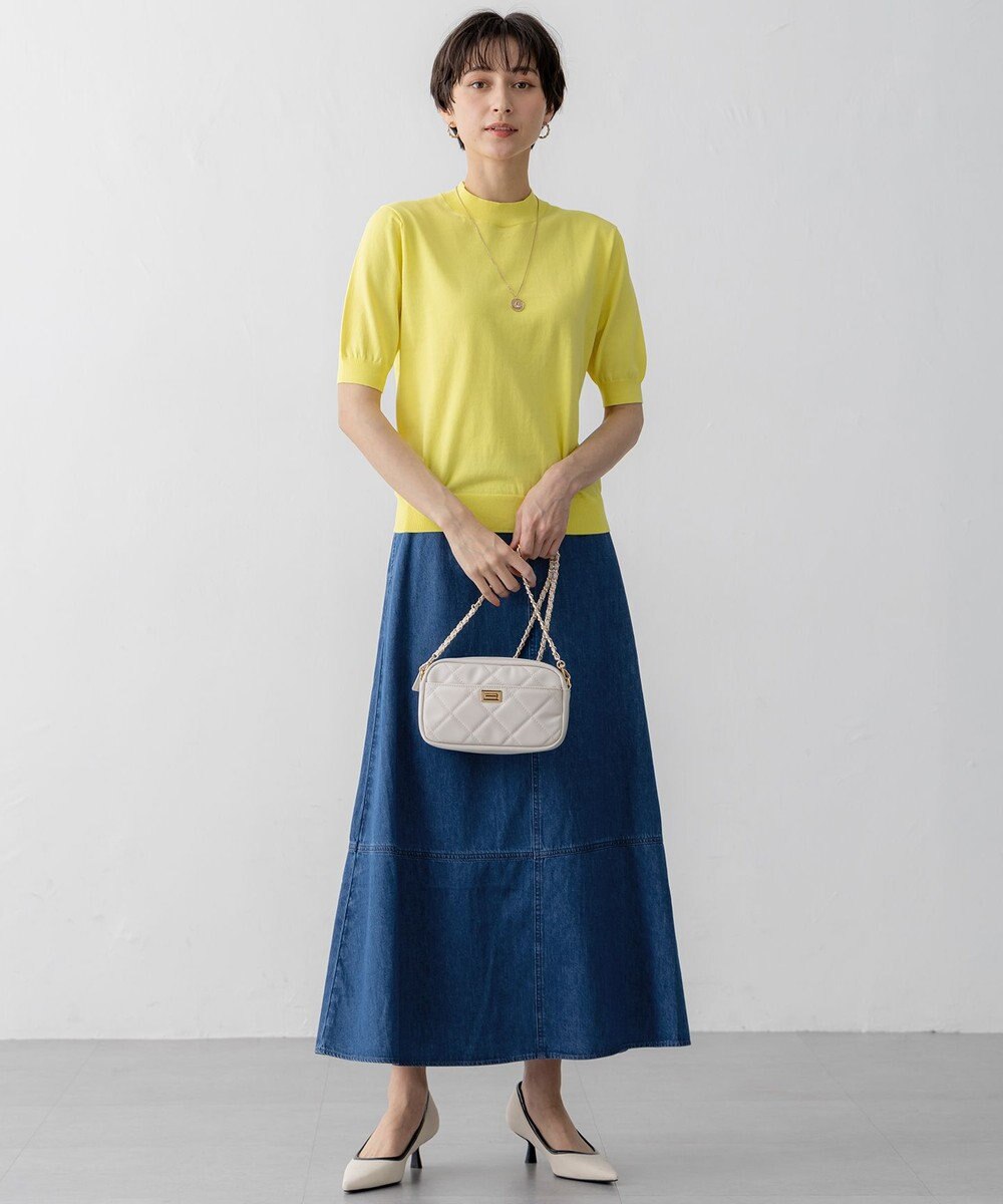 23区 S 【洗える】ライトダンガリー フレア スカート 