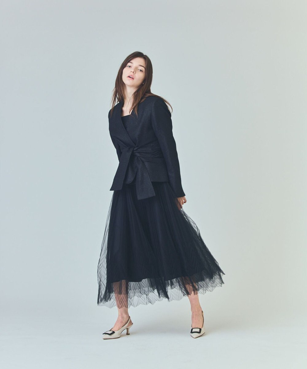 GRACE CONTINENTAL ラメWOOLボウジャケット 