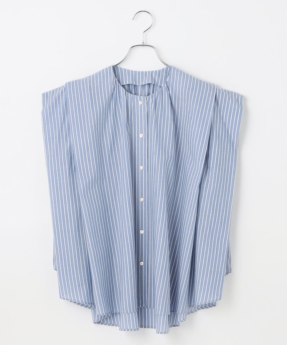 #Newans 【金子綾さんインスタライブご紹介アイテム】マルチストライプノースリーブシャツ 