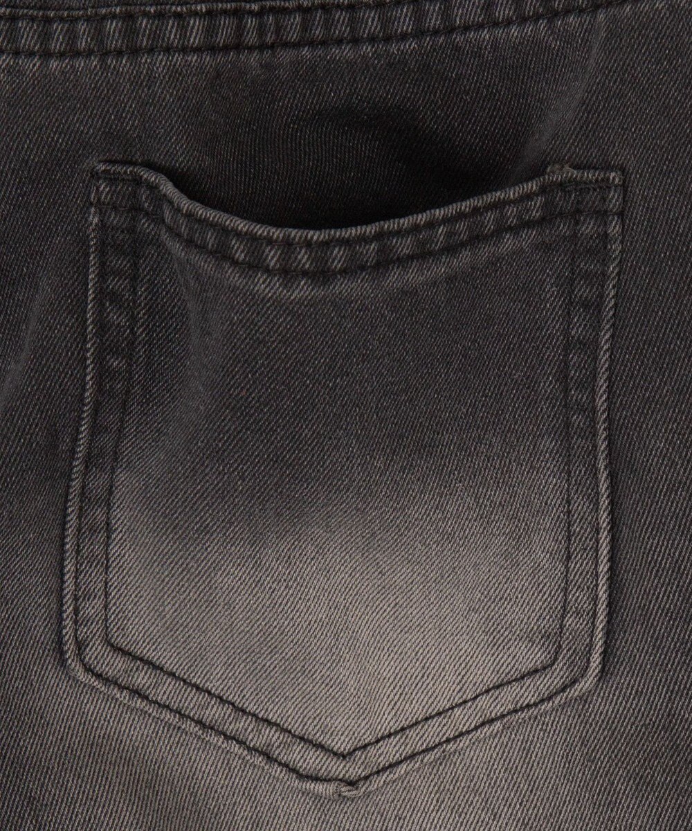 WEGO スリットダメージルーズデニム 