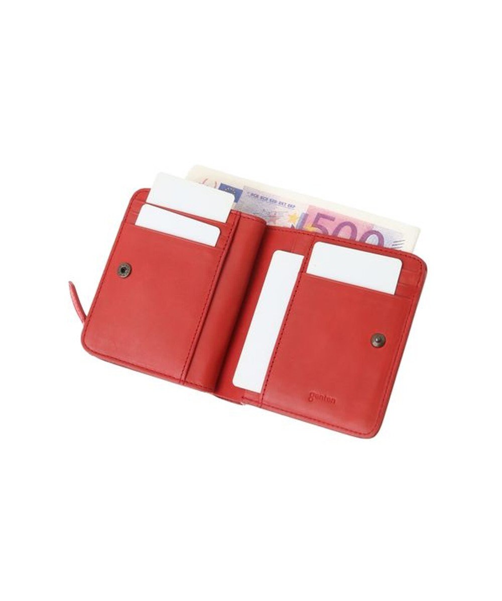 genten ダイヤカットワーク　二つ折り財布 