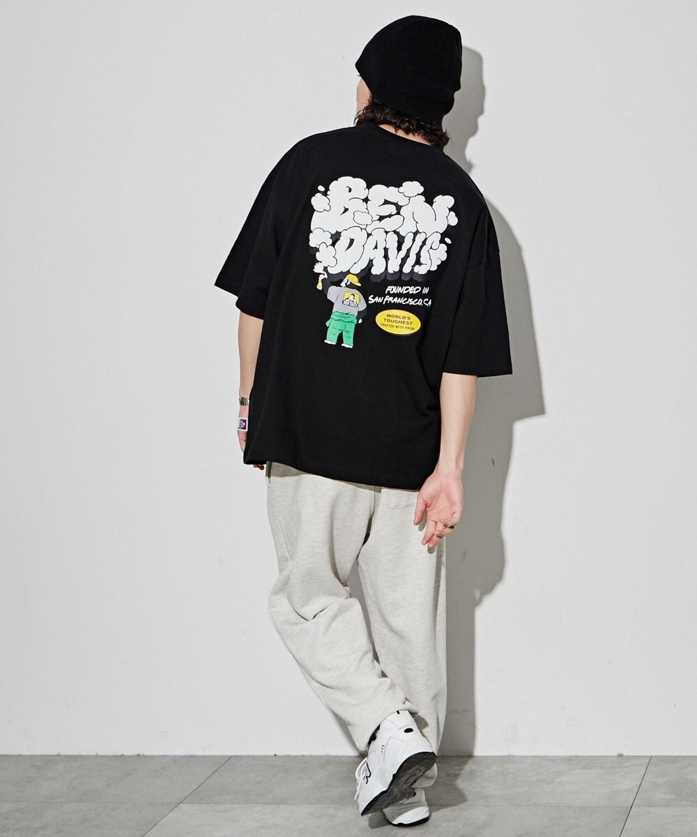 WEGO 【ユニセックス着用ITEM/綿100％/SMLサイズ】別注ベンデイビスプランプロゴT 