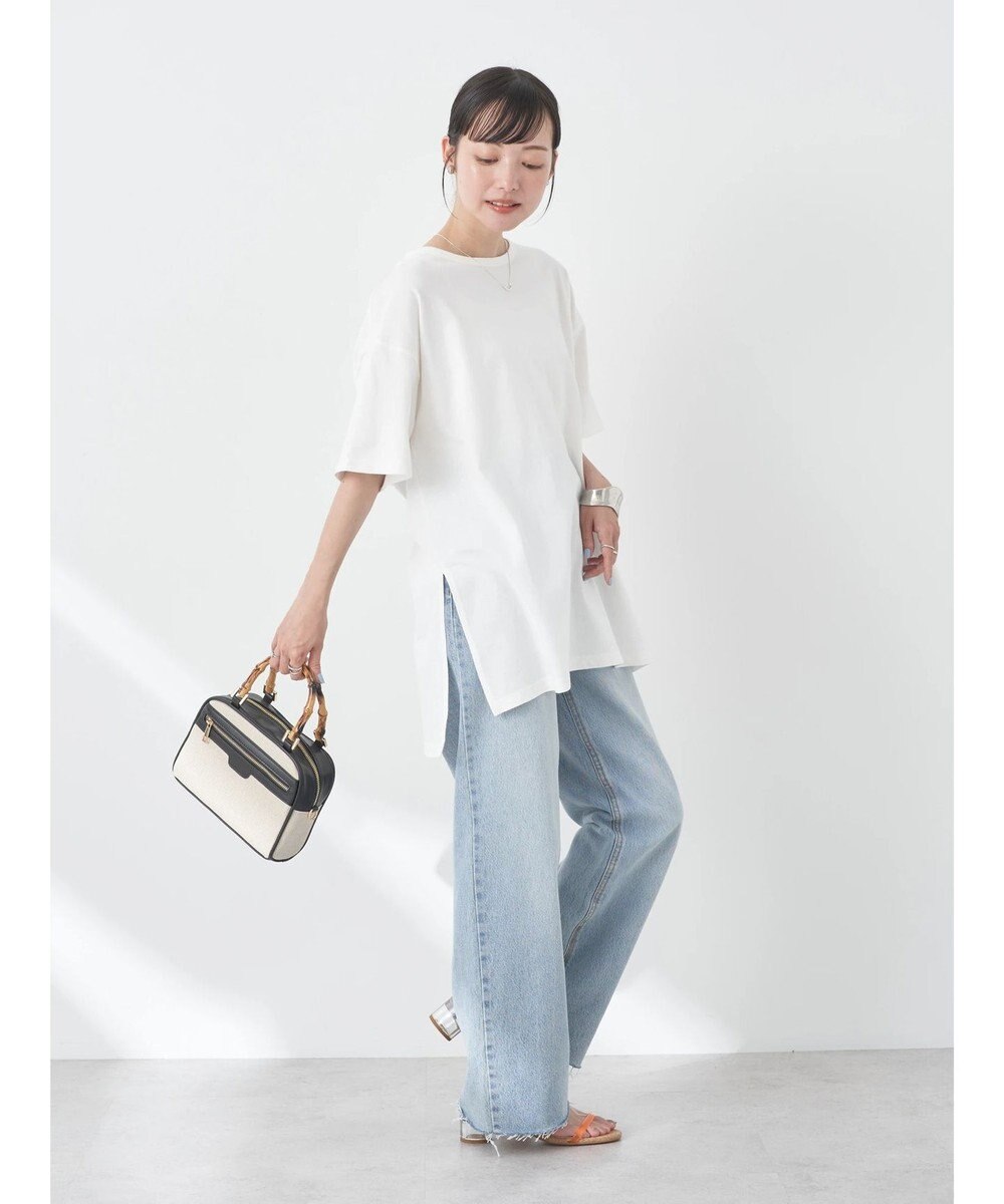 earth music&ecology バックスリットねじりチュニックＴ 