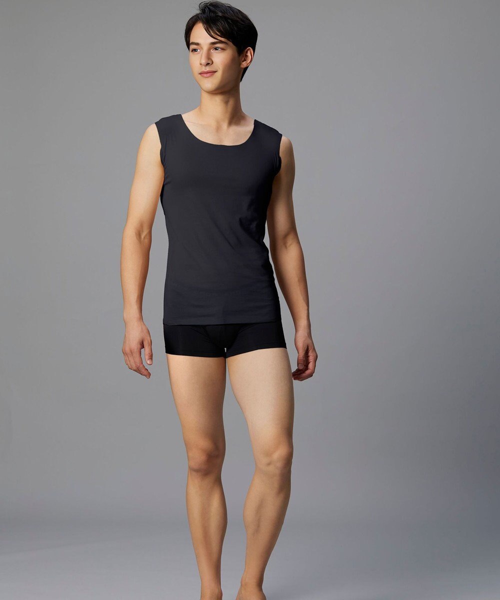 WACOAL MEN 【オーガニック綿混インナー】多機能を着る。綿の贅沢オーガニック 汗取り機能つき ノースリーブ GL5211 /ブロス バイ ワコールメン 