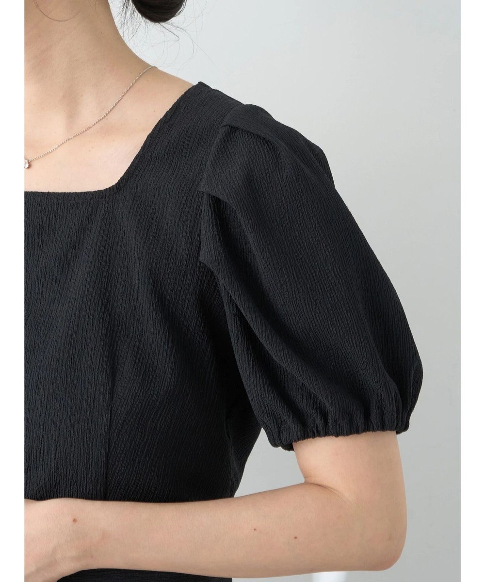 earth music&ecology ＳＥＴ２点バックリボンブラウス＋フレアスカート 