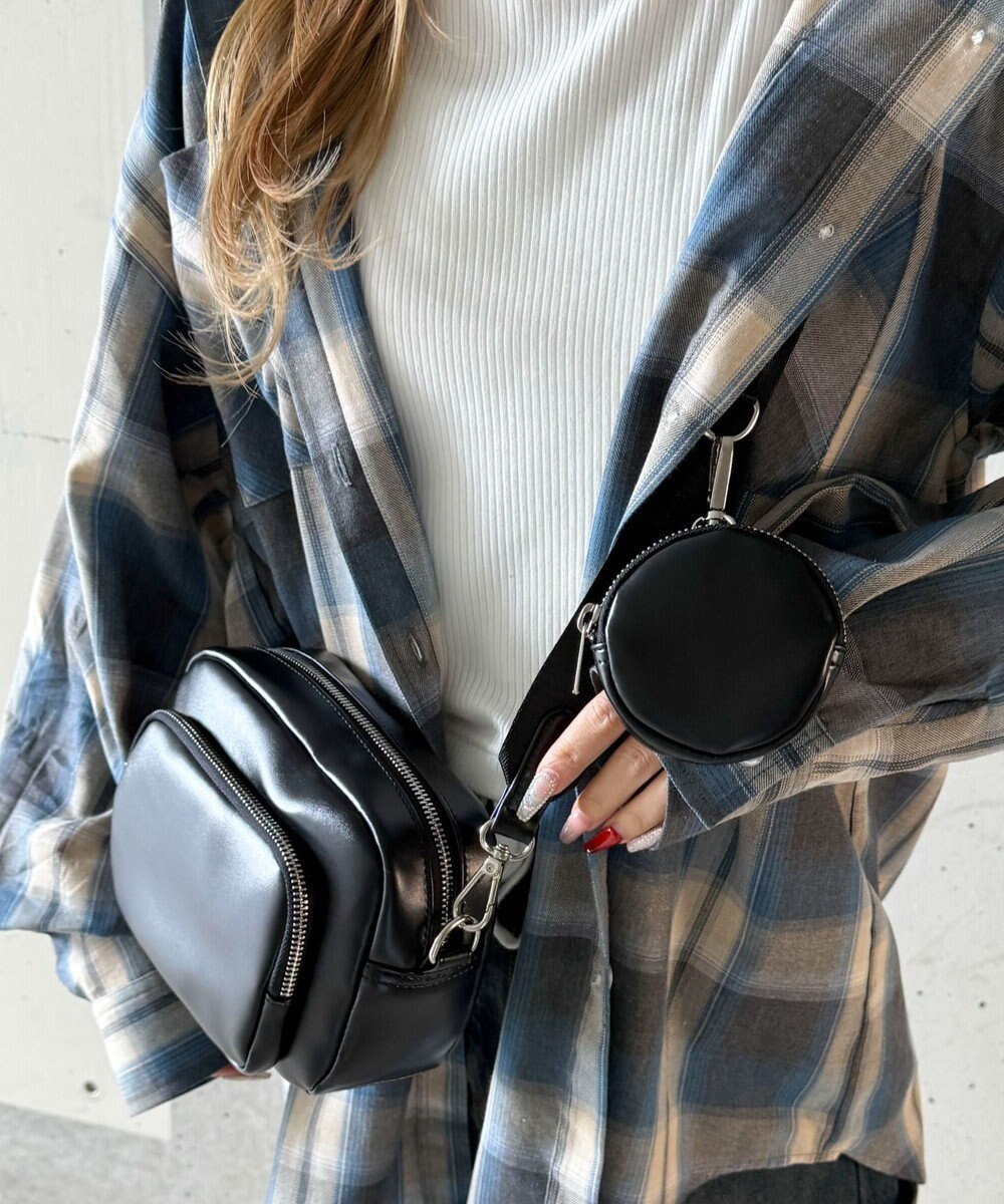 WEGO サークルポーチ付きスクエアショルダー 