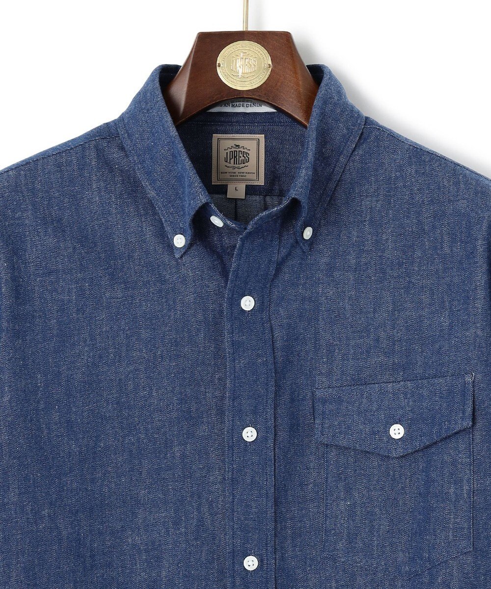 J.PRESS MEN パッチフラップ デニムシャツ /B.D. 