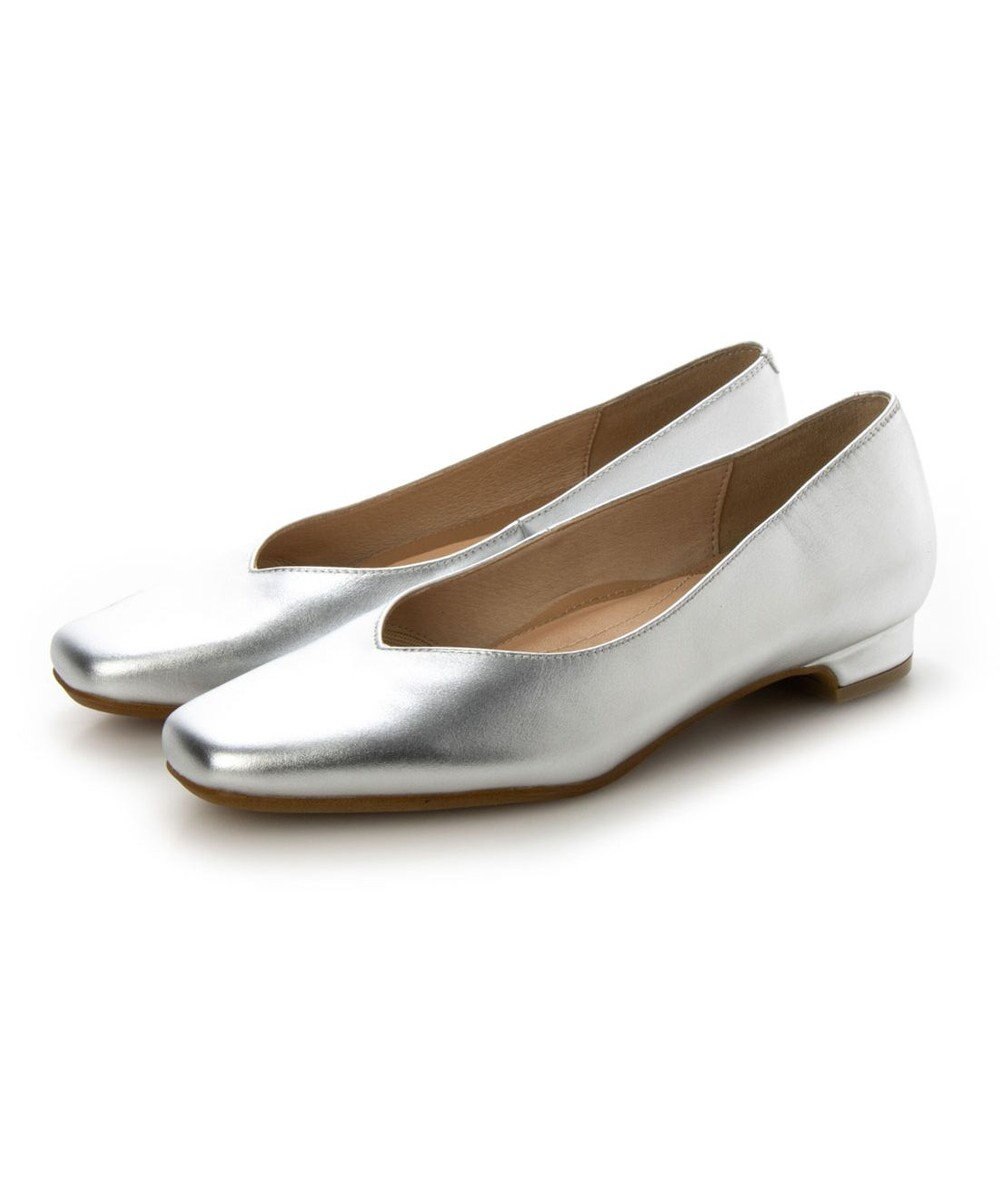 ing <ing>スクエアトゥVカットパンプス 