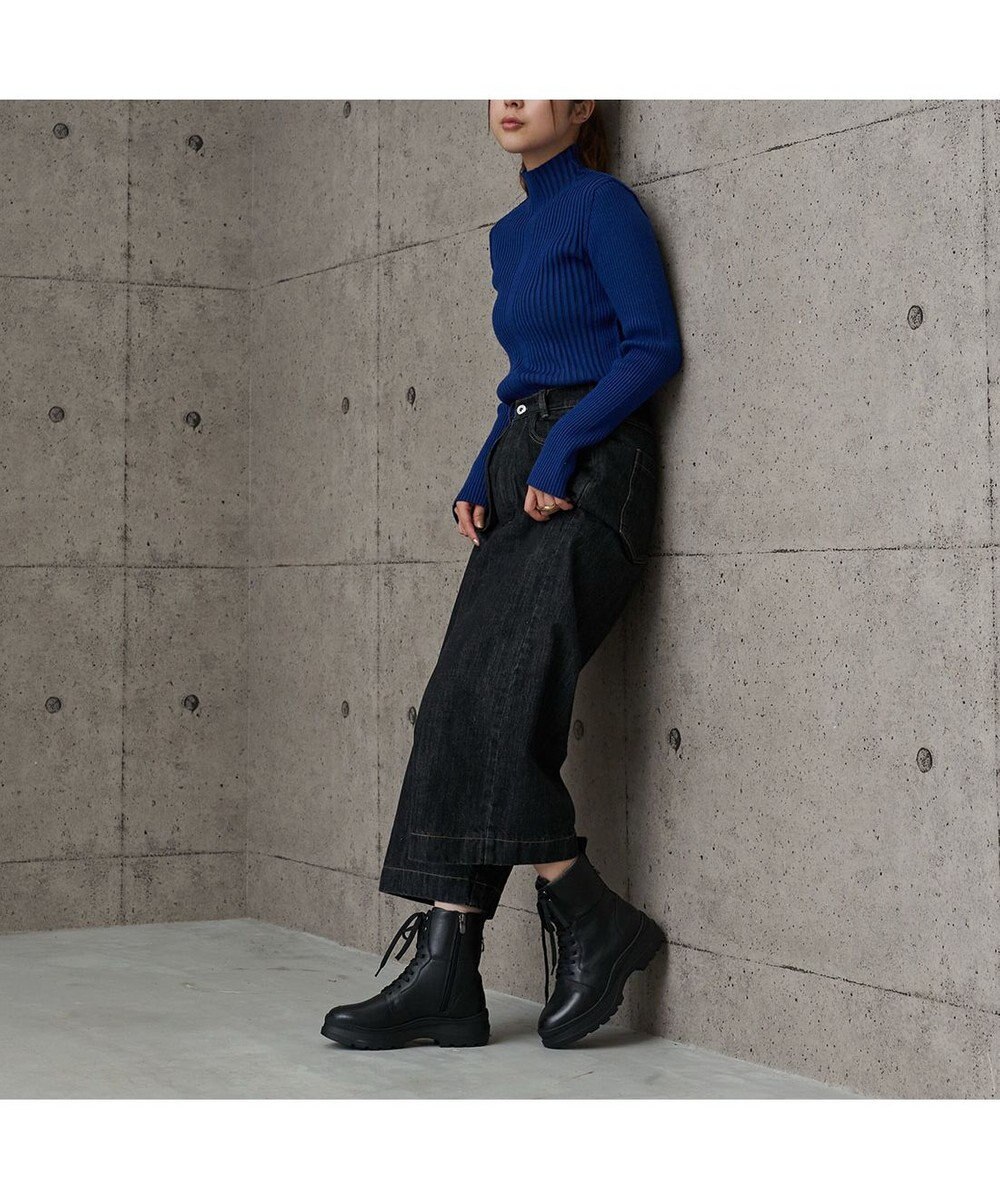 MODE ET JACOMO <carino>厚底レースアップブーツ 