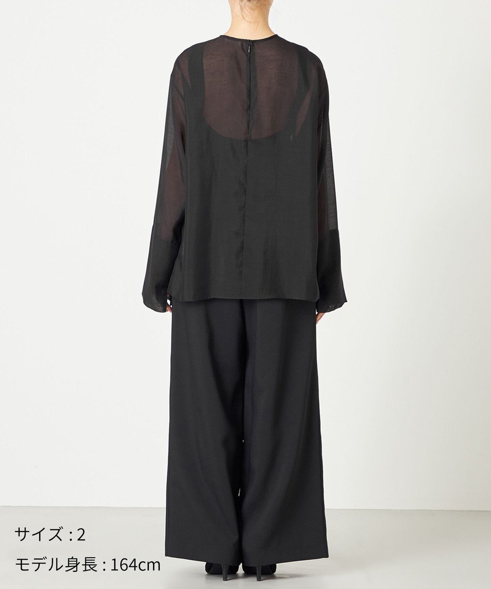 NAVE 【ReNAVE・洗える】シアーボイル ブラウス 