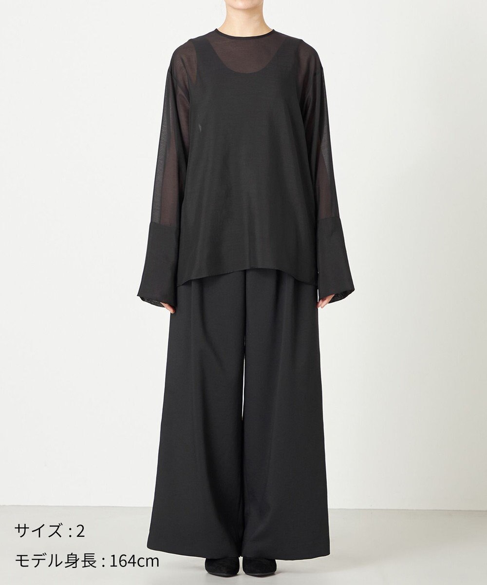 NAVE 【ReNAVE・洗える】シアーボイル ブラウス 