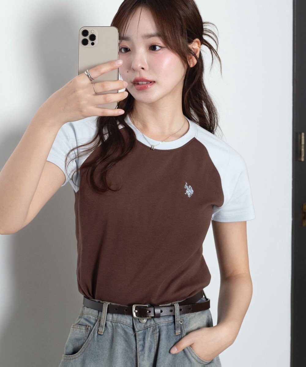 WEGO 【SMLサイズ展開】U.S. POLO ASSN.別注コンパクトTシャツ 