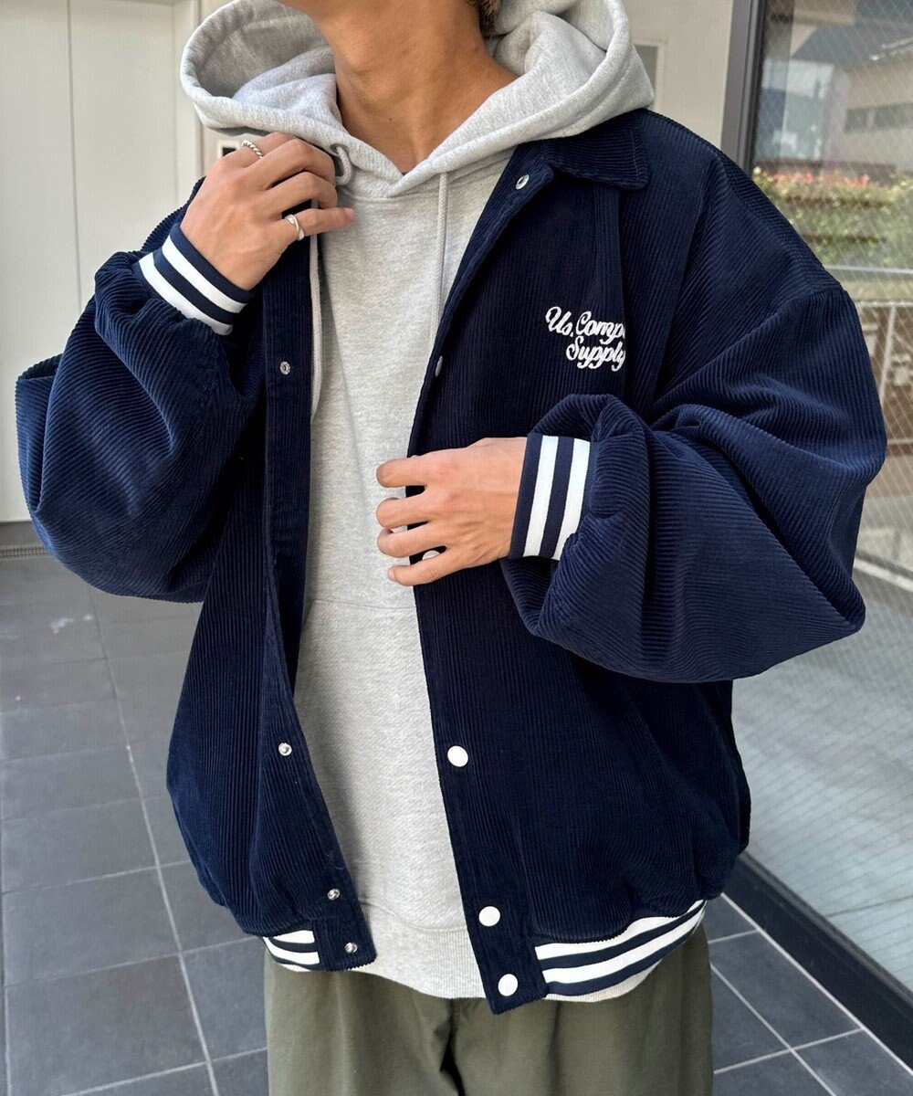 WEGO ヴィンテージコーデュロイスタジャン 