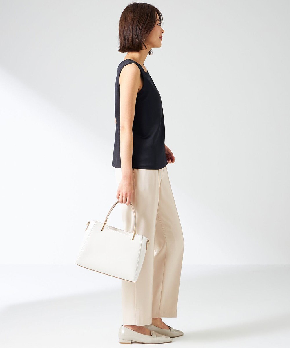 ANY SIS L 【洗える】サテン2WAY タンクトップ 