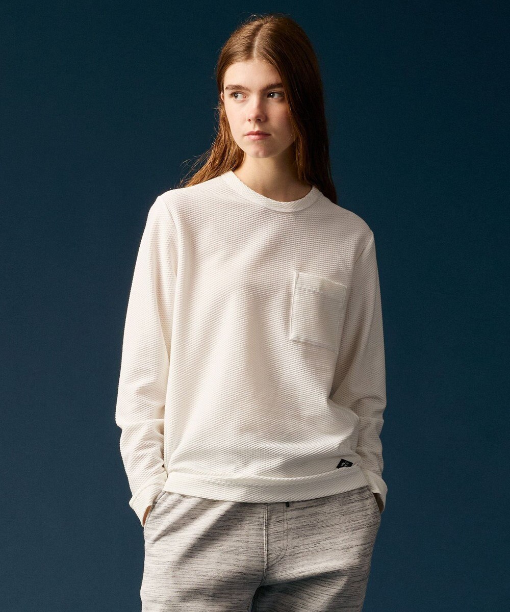 JOSEPH ABBOUD MOUNTAIN 【MADE IN JAPAN】ダイヤモンドワッフル 長袖 アウトドア Tシャツ 