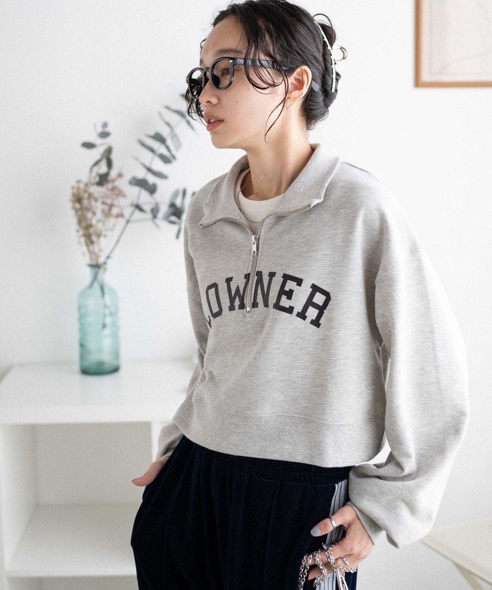 WEGO ハーフジップショートスウェット 