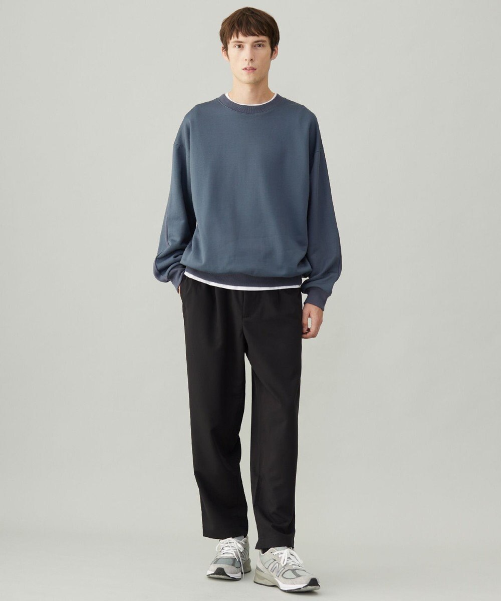 UNFILO MENS ナイロン裏毛 クルーネック 