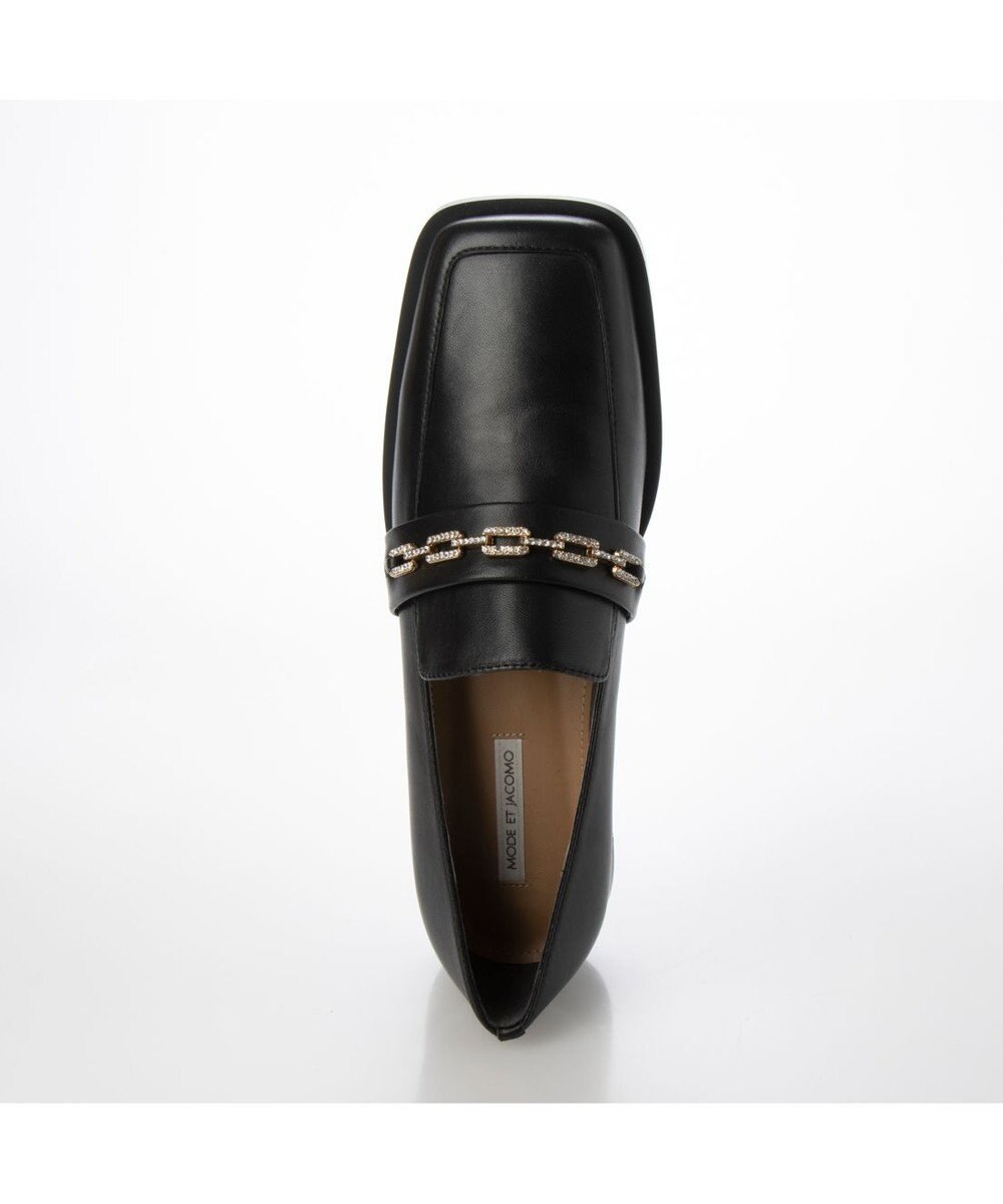 MODE ET JACOMO <MODE ET JACOMO>スクエアトゥチェーンローファー 