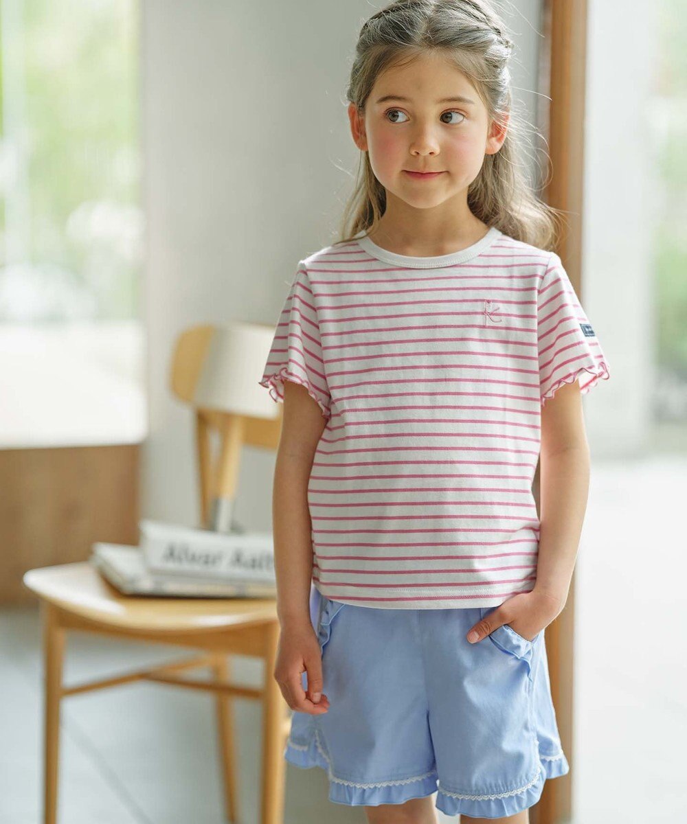 組曲 KIDS 【110-140㎝】半袖ボーダー Tシャツ 