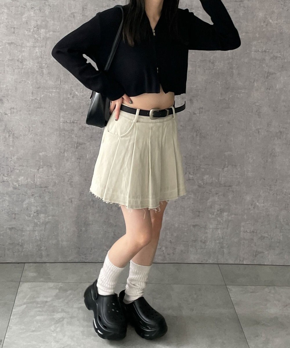 WEGO ベルトツキプリーツスカパン 