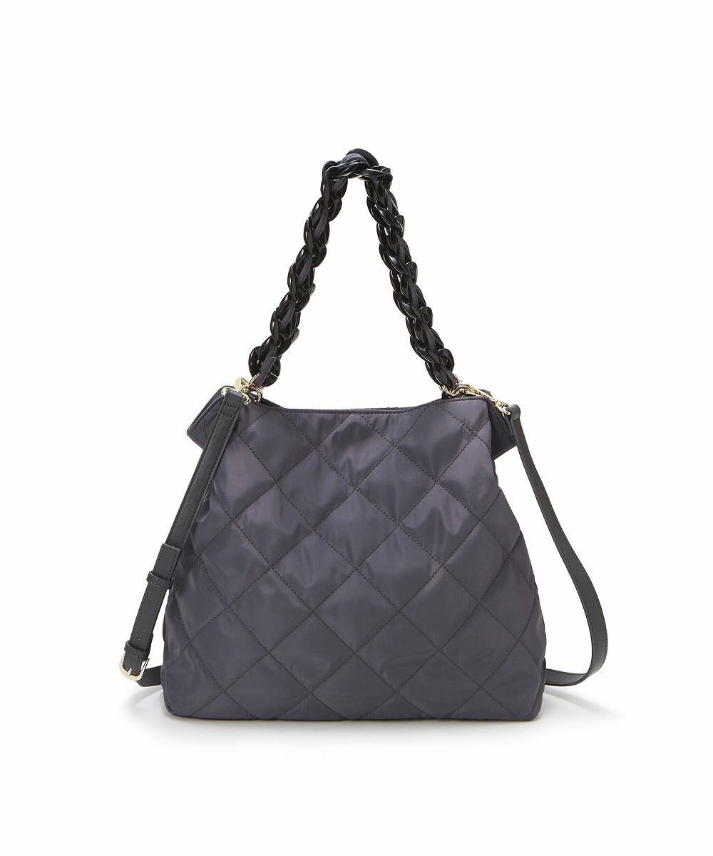 TOPKAPI 【TREASURE TOPKAPI】キルティング アクリルチェーン付 トート バッグ 