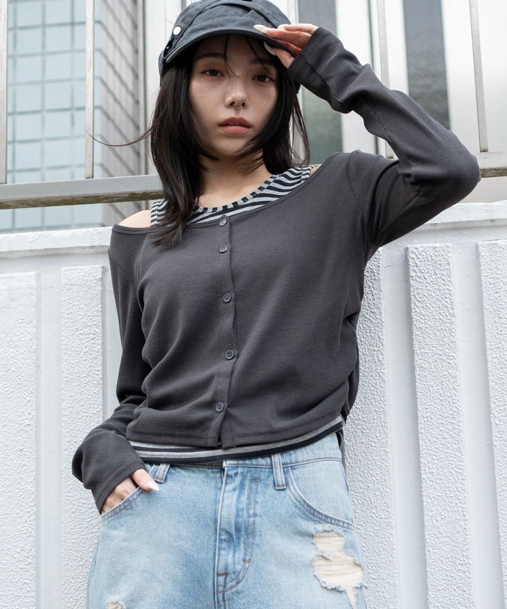 WEGO カーデドッキングレイヤードロンT 