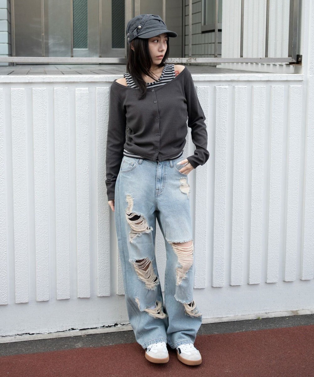 WEGO カーデドッキングレイヤードロンT 