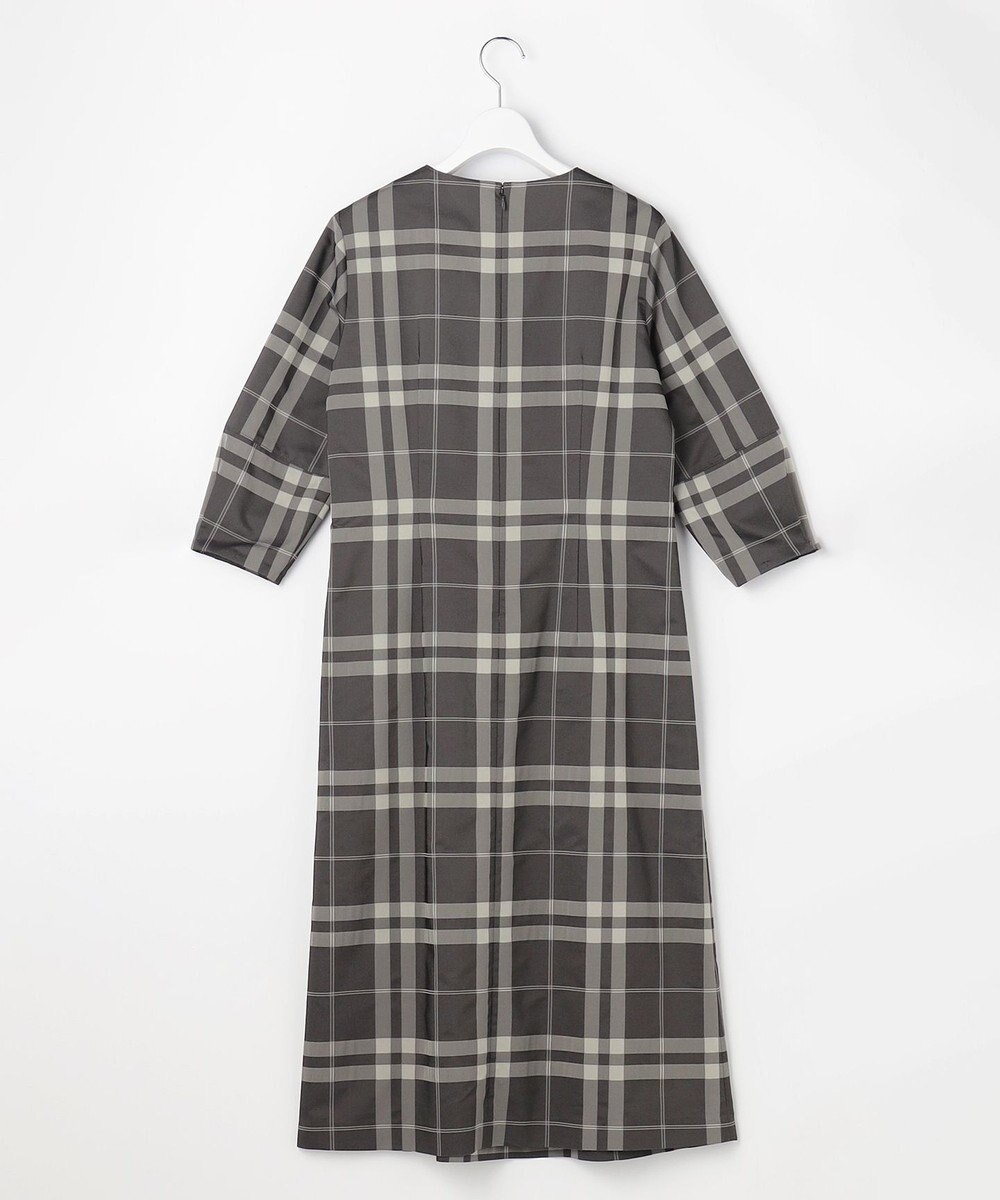 J.PRESS LADIES L ブロックチェックジャガード ワンピース 