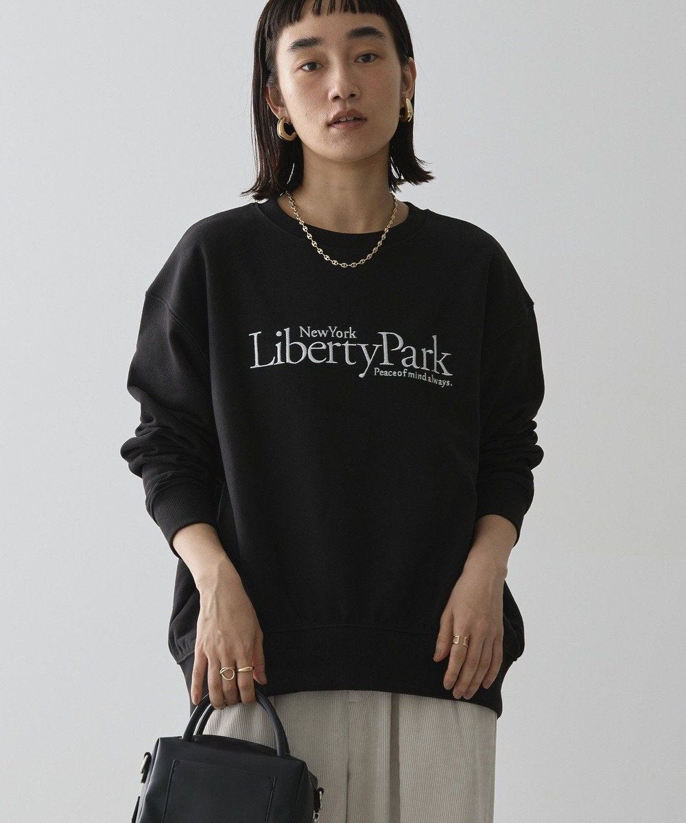 AMERICAN HOLIC Ｌｉｂｅｒｔｙ　Ｐａｒｋ刺繍スウェット① Black