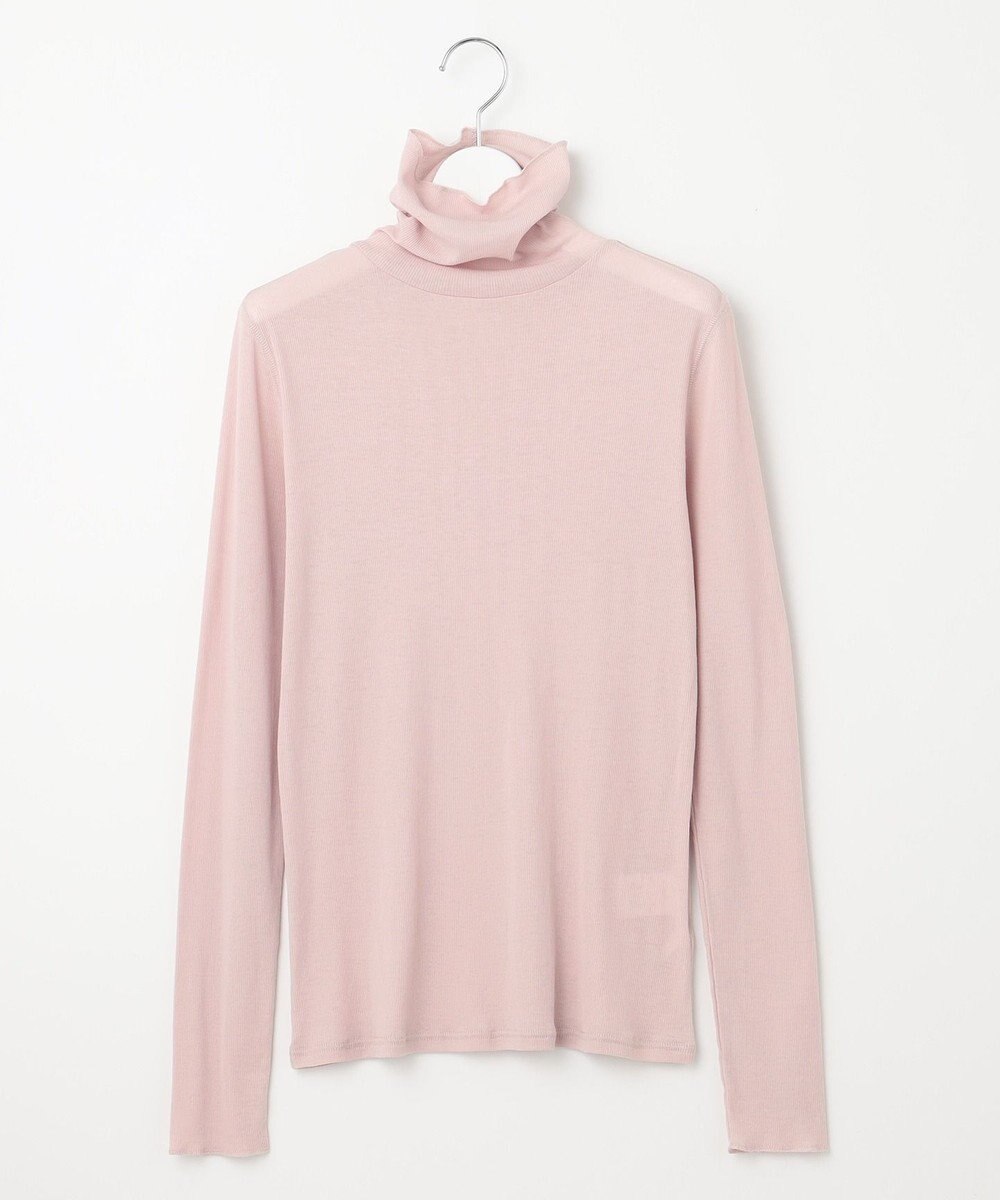 23区 【SLOW/一部店舗限定】新色追加！シアーリブロンTEE タートルネック カットソー 