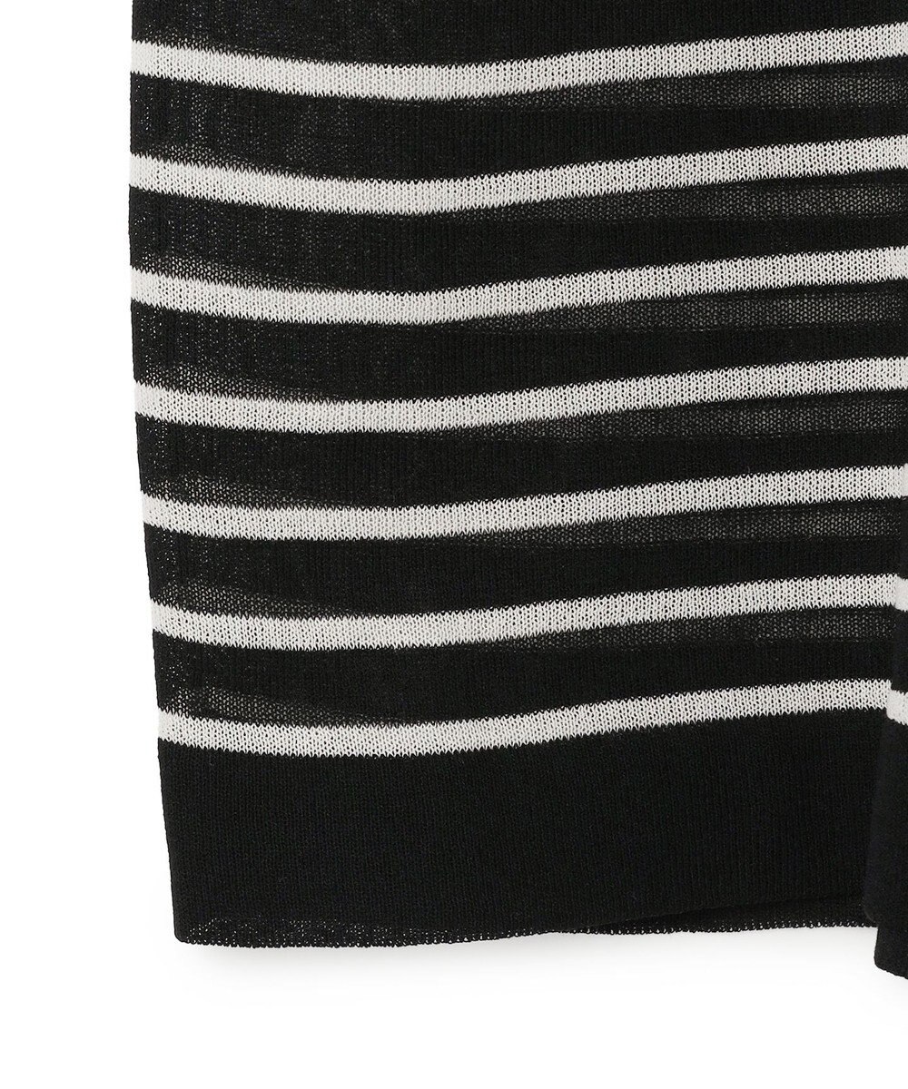 UNFILO シアーフォルムニット ボーダー 