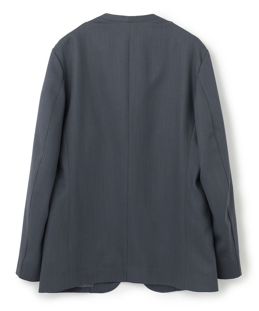 JOSEPH HOMME 【洗えるWOOLセットアップ】ウーステッドバラシャ　ノーカラージャケット 