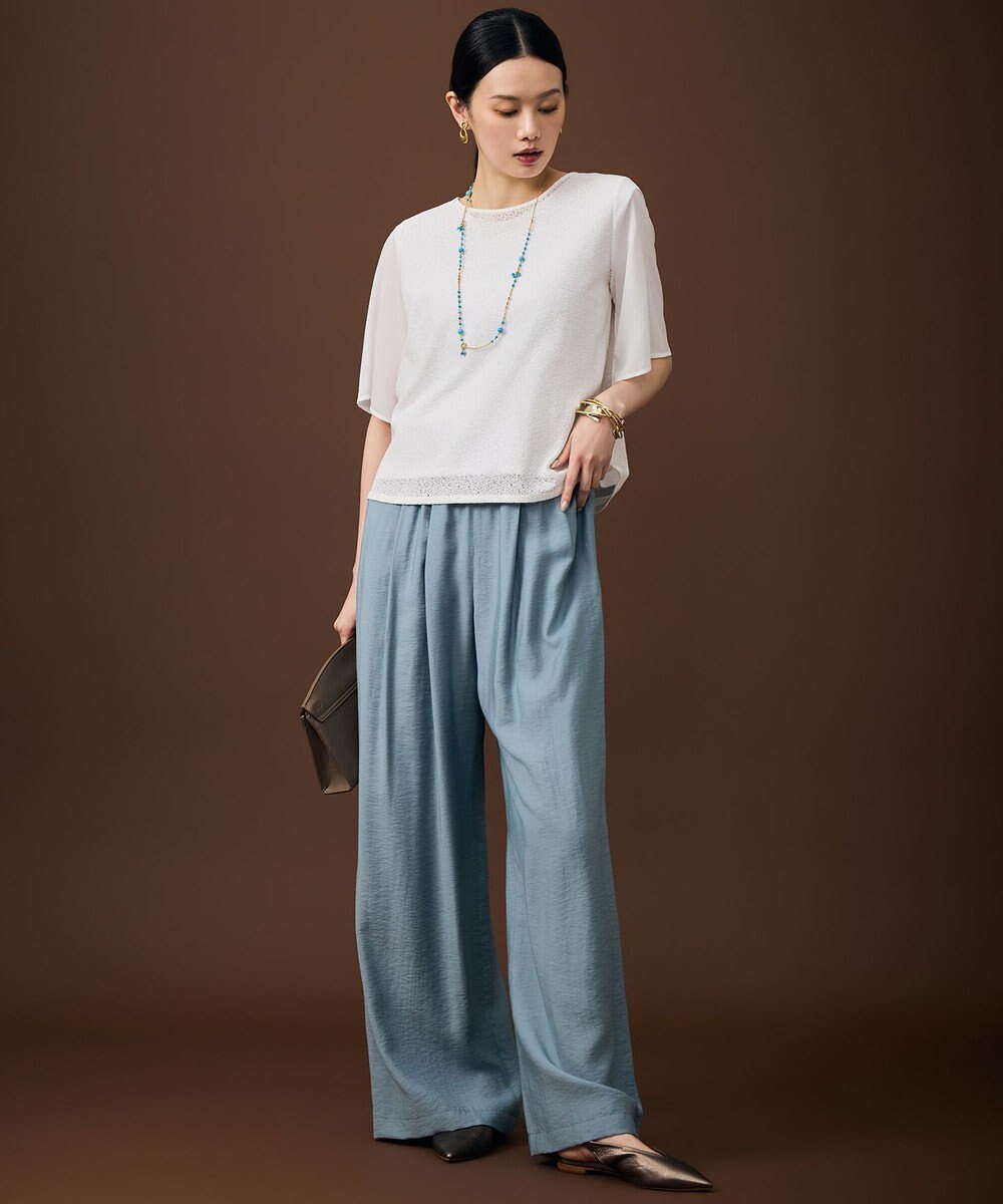 自由区 S テクスチャージャージーレーシー カットソー 