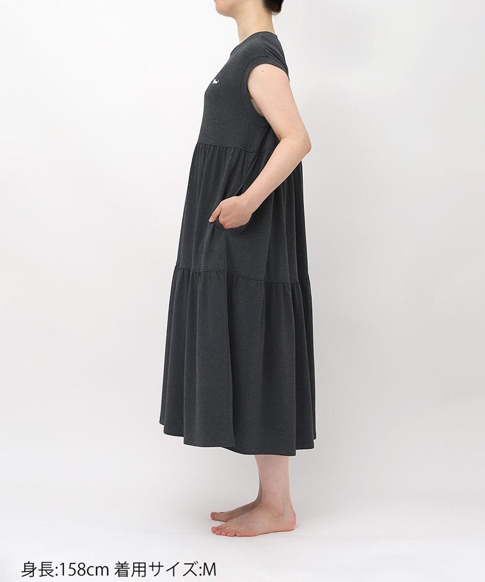 tsumori chisato SLEEP ツモリチサト ワンピース 綿混ベア天竺素材(本体) 1分袖 半袖 ロング丈 レディース UNT125/ワコール 