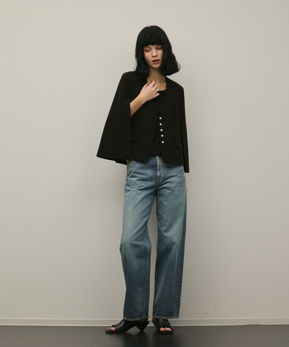 GRACE CONTINENTAL トリアセケープスリーブジャケット 