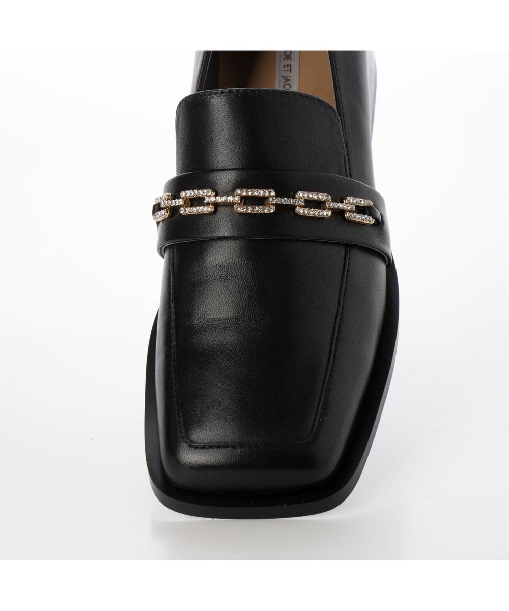 MODE ET JACOMO <MODE ET JACOMO>スクエアトゥチェーンローファー 