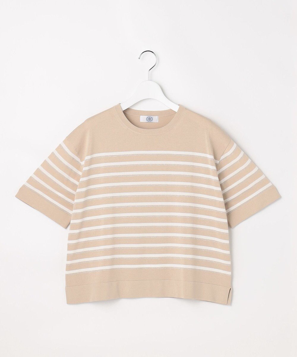 J.PRESS LADIES COTTON ACETATE DRY ニット Tシャツ 