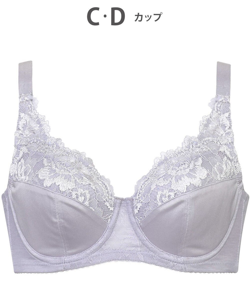 Wing ブラジャー バストをしっかり包みこむ 背中の段差を軽減 綿混(カップ肌側) フルカップブラ KB2115 ウイング／ワコール 