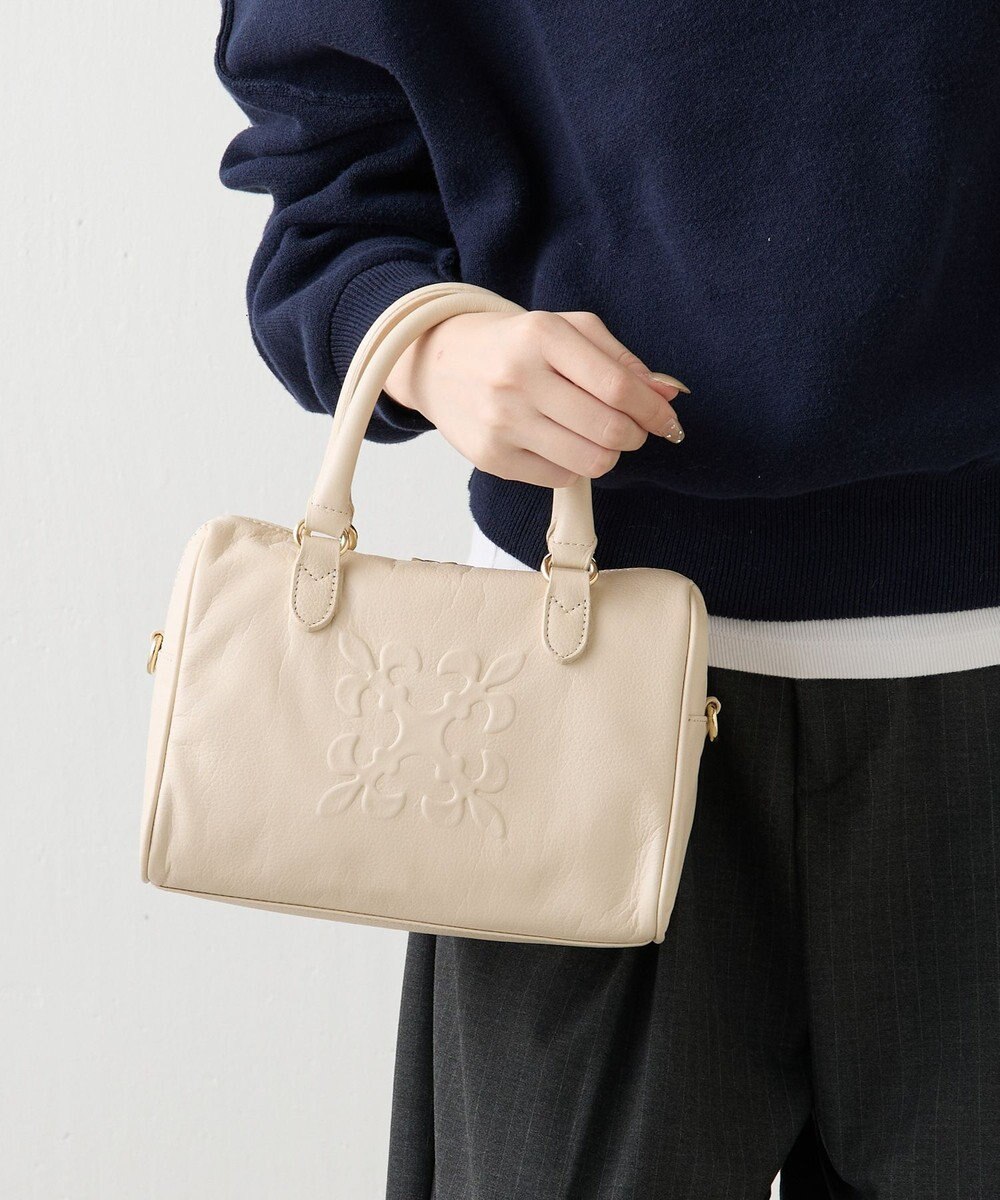 russet 《composition》レザー2WAYミニボストンバッグ(CE-1684) 