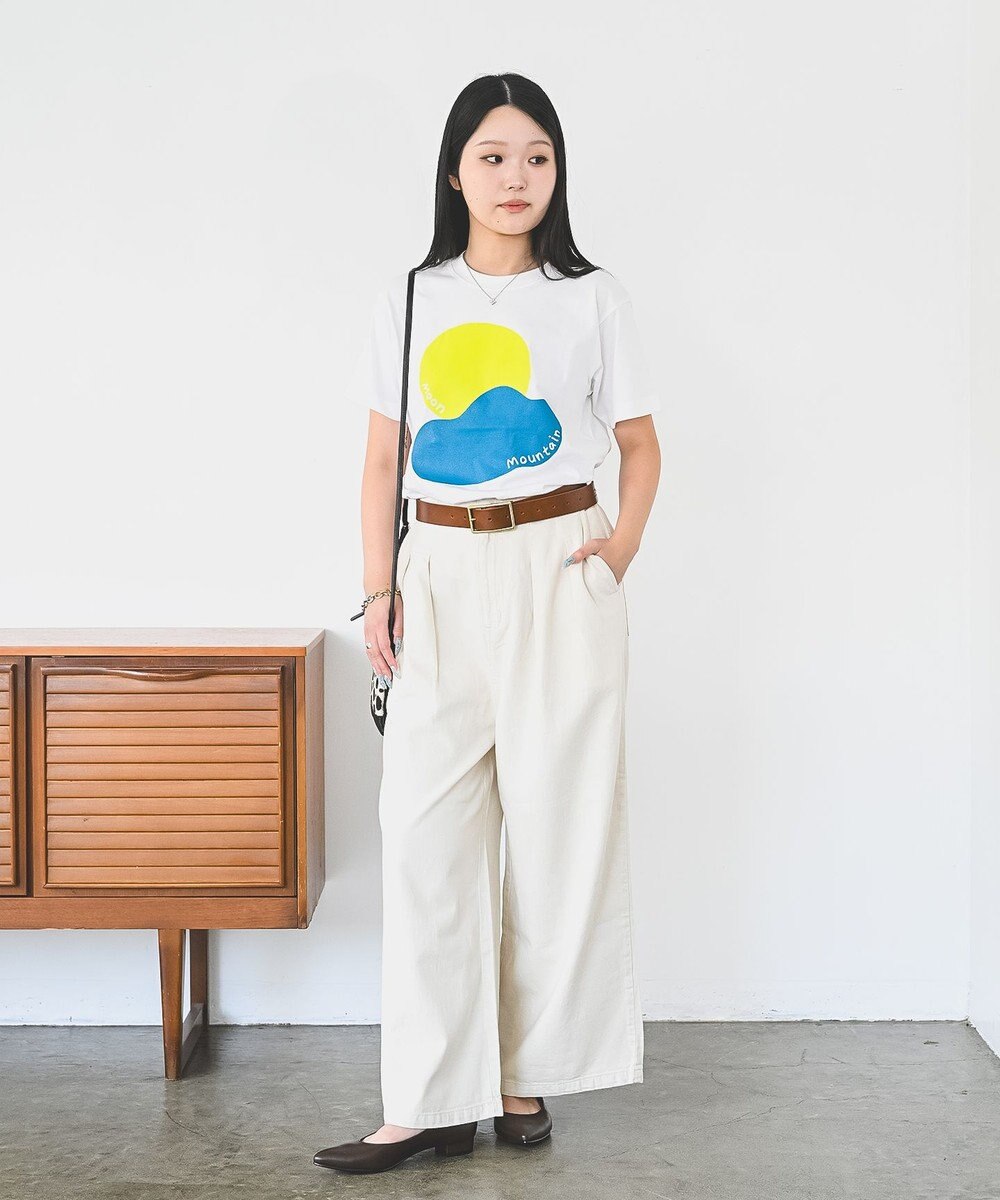 caqu FS linen relax pants コットンリネンリラックスワイドデニム 