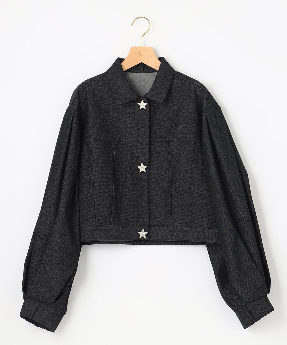 組曲 S 【組曲×setsuko sagittaire】ビジューボタン デニムジャケット 