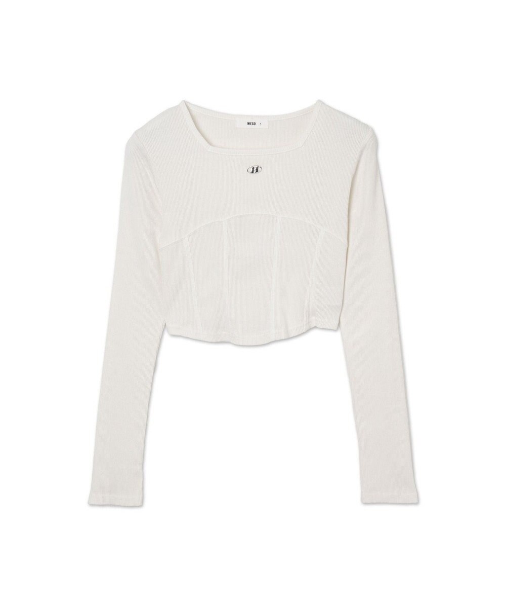 WEGO ヴィンテージウォッシュコルセットデザイントップス 