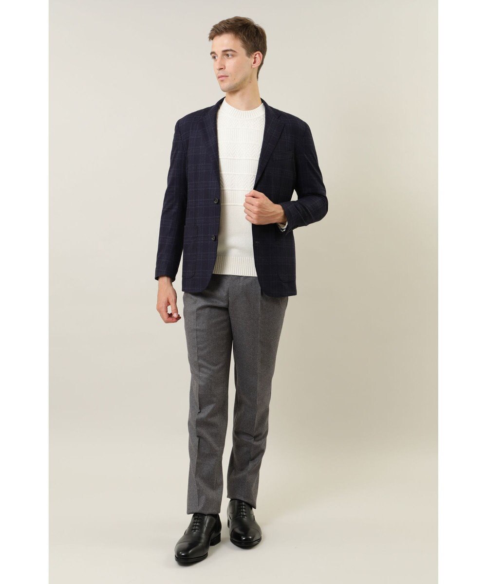 DAKS フランネルチェックジャケット 