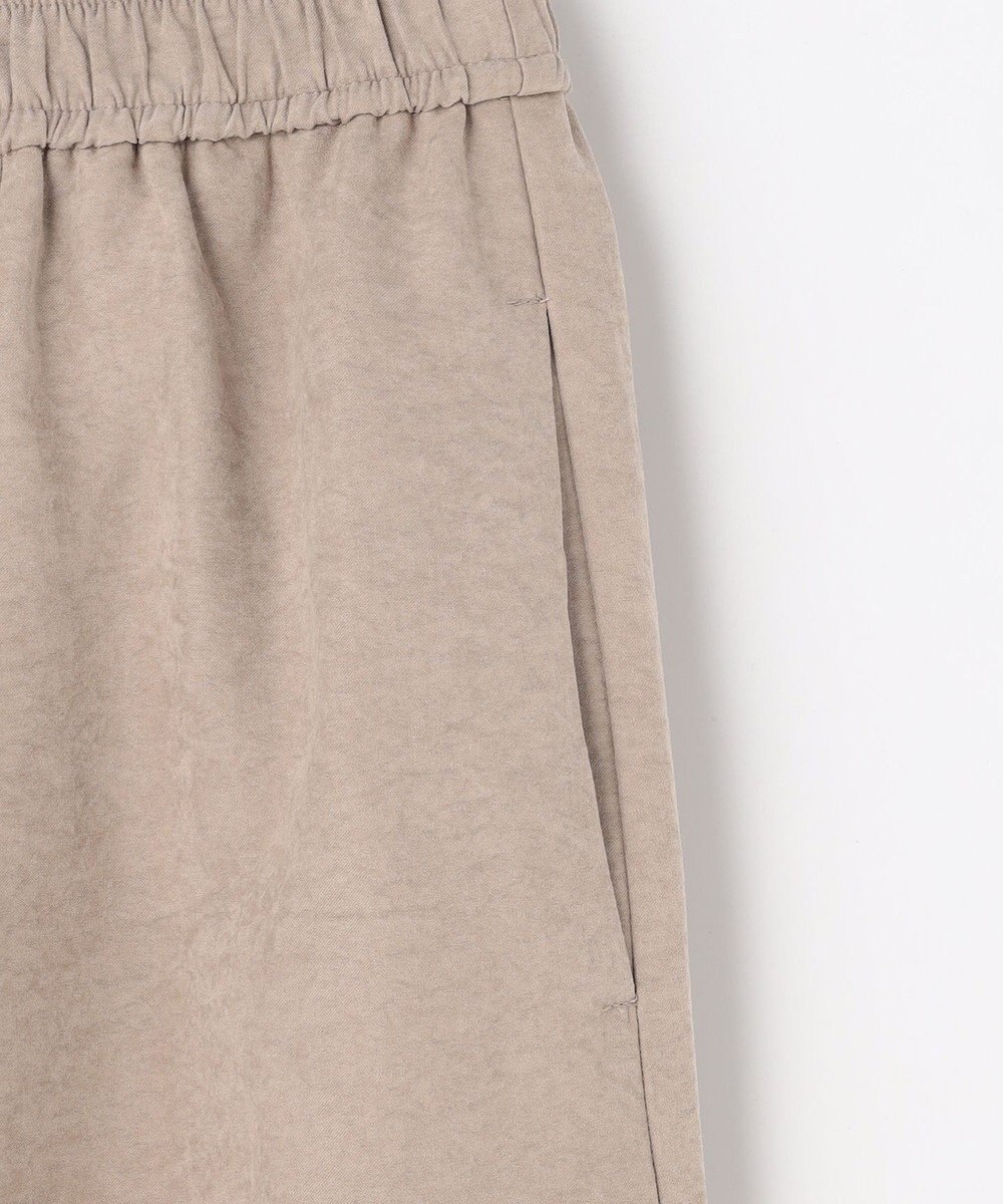 ANY 【ウエストゴム】スエードフレアスカート 