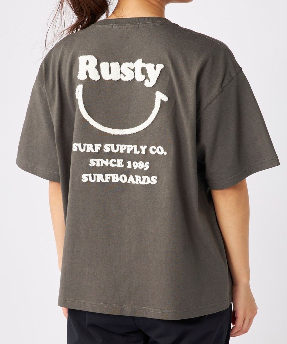 OP／FILA 【RUSTY】ニコちゃん×刺しゅう半袖Tシャツ 