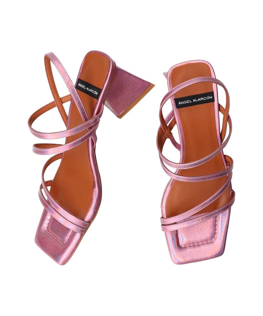 INTER-CHAUSSURES 【ANGEL ALARCON】スクエアトウストラップサンダル 