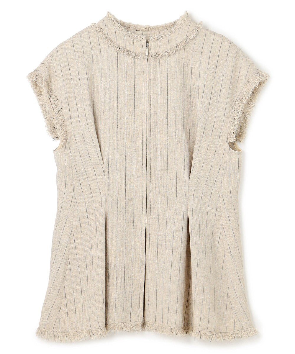 uncrave リネンライクツイル ジレブラウス 