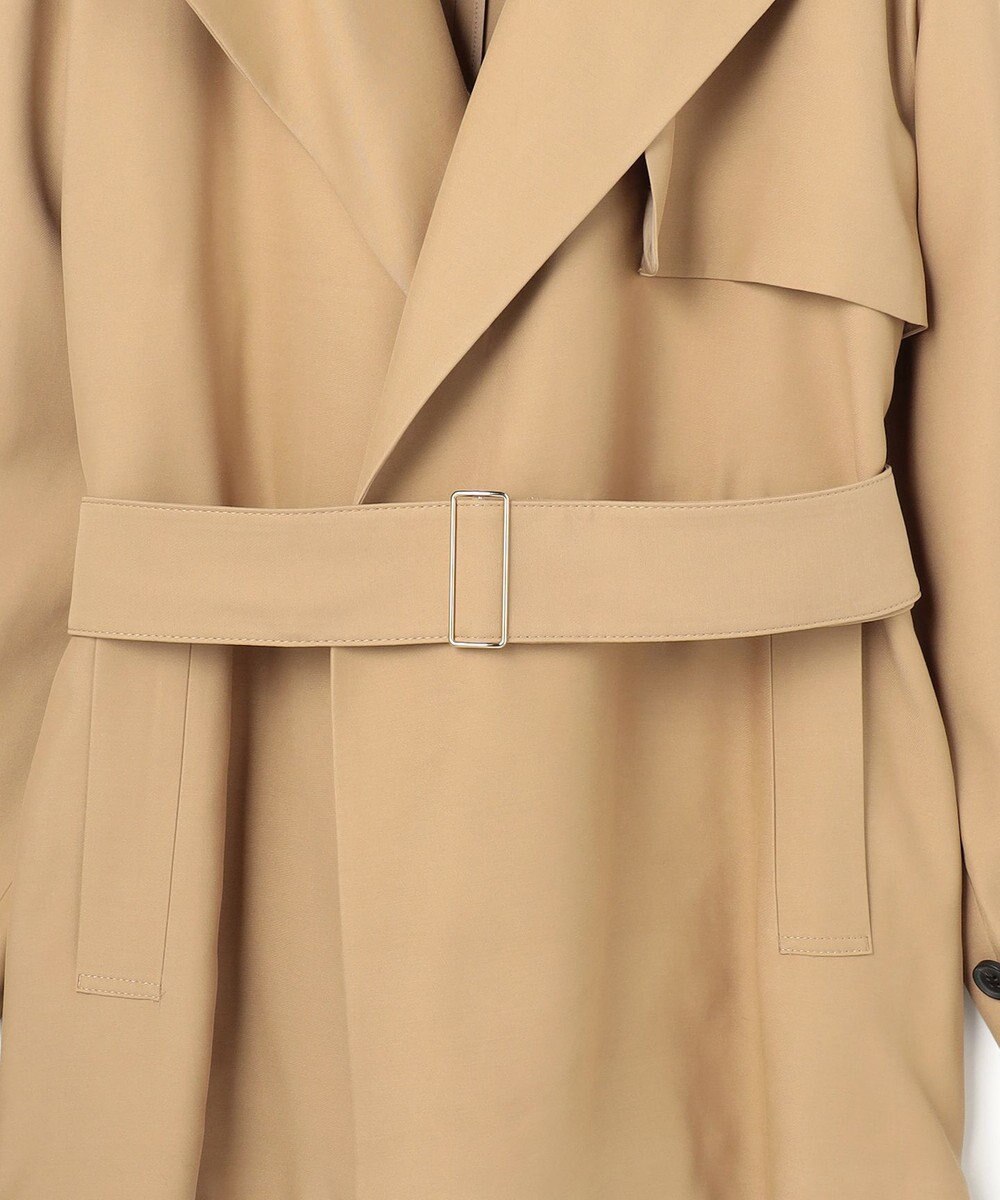 BEIGE， VESZELYITE / ラップショートトレンチコート 